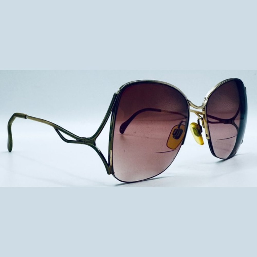 Vintage Gold Oval Sunglasses Frames Only